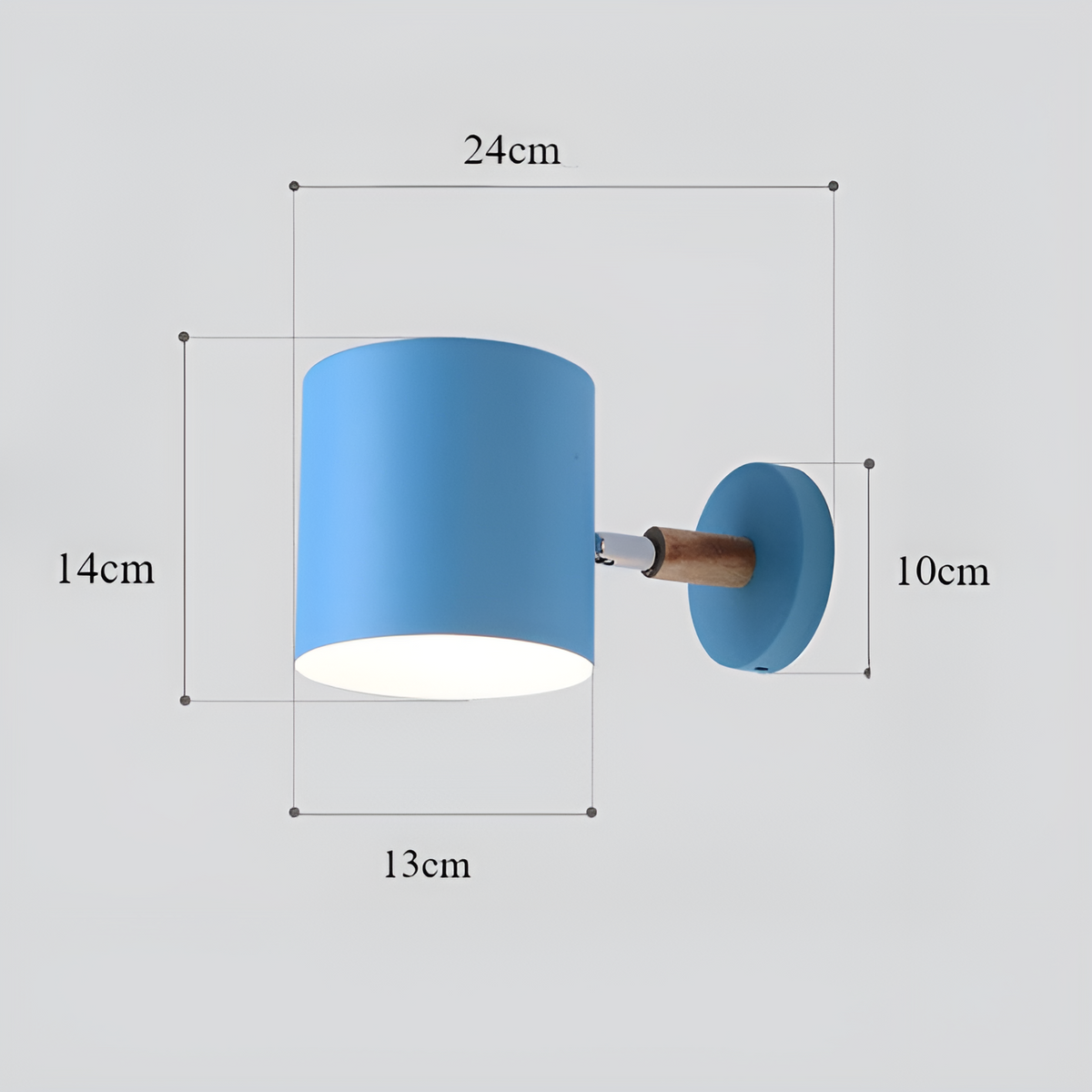 NordicGlow Adjustable Pastel Wall Lamp