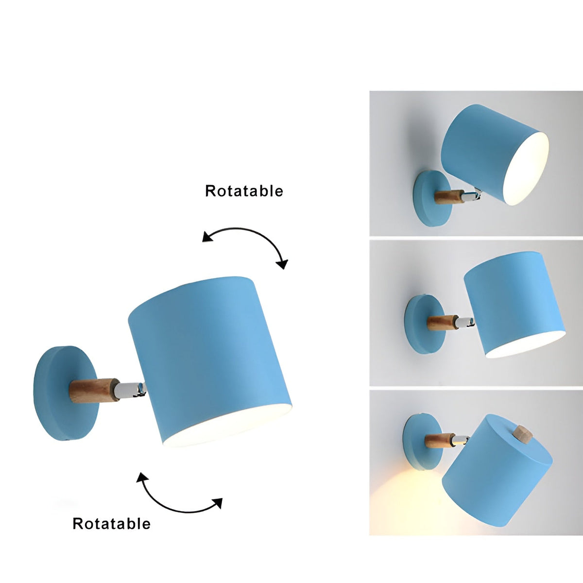 NordicGlow Adjustable Pastel Wall Lamp