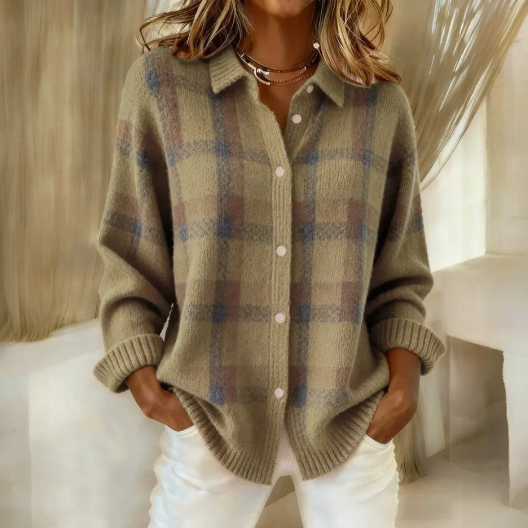 Cozy Crest Women's Oversized Button-Front Cardigan - Chunky Knit Autumn Layer, S to 3XL, Multiple Colors, Long Sleeve