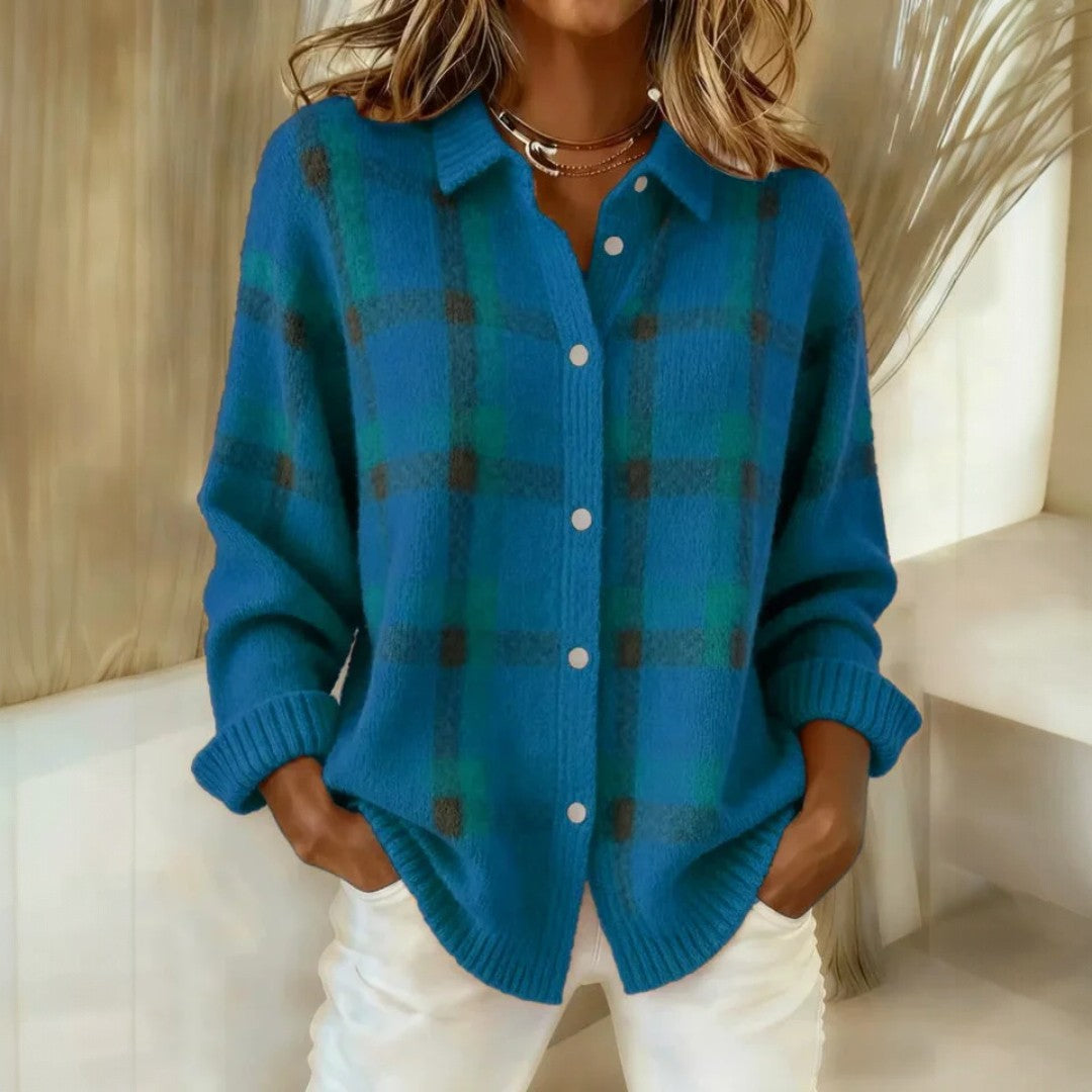 Cozy Crest Women's Oversized Button-Front Cardigan - Chunky Knit Autumn Layer, S to 3XL, Multiple Colors, Long Sleeve