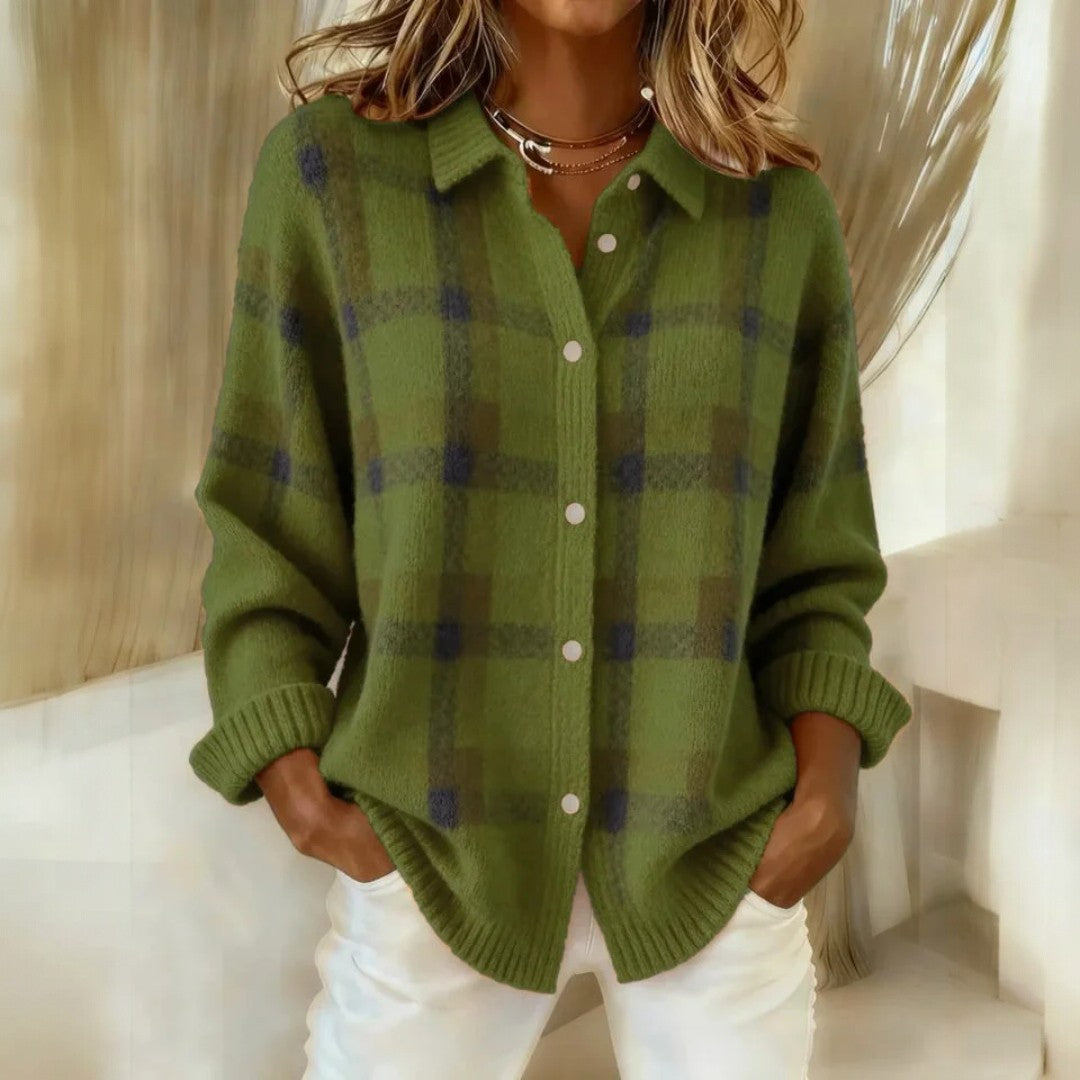 Cozy Crest Women's Oversized Button-Front Cardigan - Chunky Knit Autumn Layer, S to 3XL, Multiple Colors, Long Sleeve
