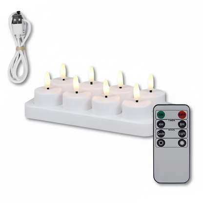 Rechargeable Flameless LED Candle Set