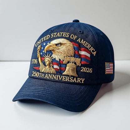 Embroidered Eagle Baseball Cap