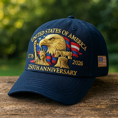 Embroidered Eagle Baseball Cap