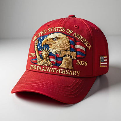 Embroidered Eagle Baseball Cap