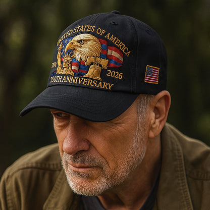Embroidered Eagle Baseball Cap