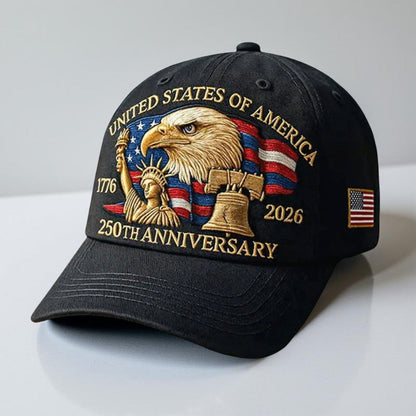 Embroidered Eagle Baseball Cap