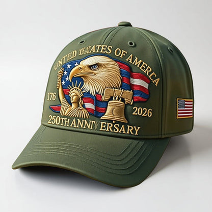 Embroidered Eagle Baseball Cap