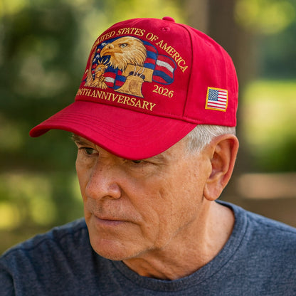 Embroidered Eagle Baseball Cap