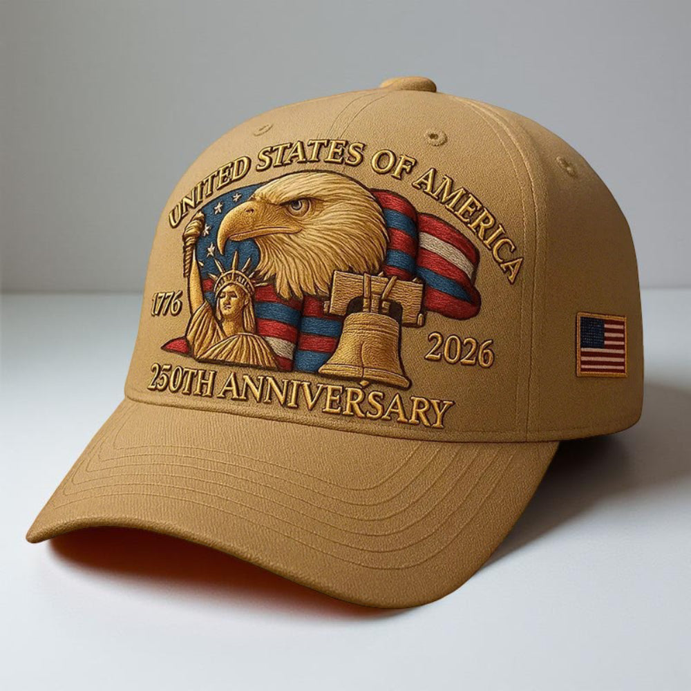 Embroidered Eagle Baseball Cap
