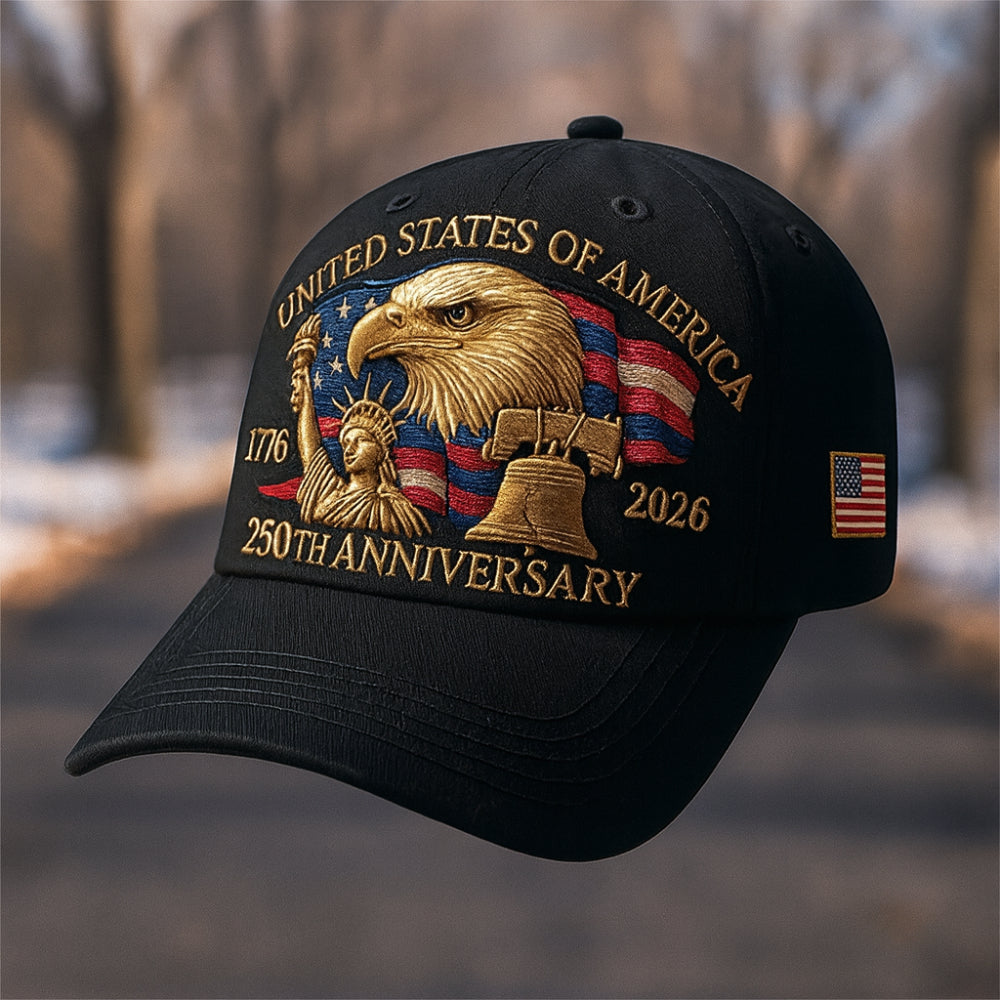 Embroidered Eagle Baseball Cap