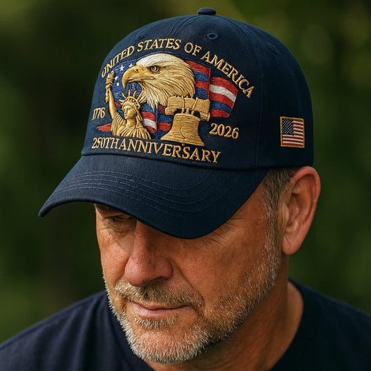 Embroidered Eagle Baseball Cap