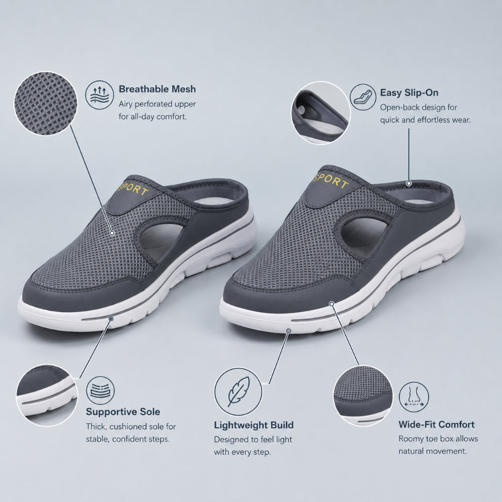 Men's Cushioned Slip-On Comfort Slippers
