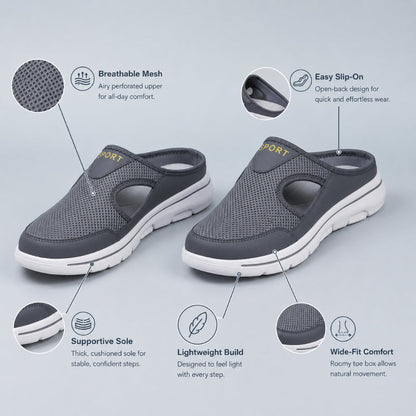 Men's Cushioned Slip-On Comfort Slippers