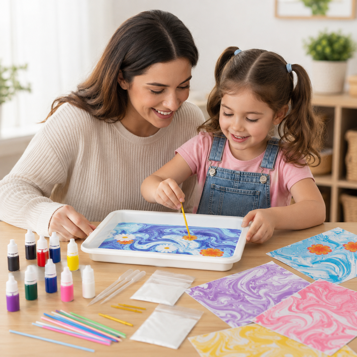 Mess Free Marbling Paint Kit