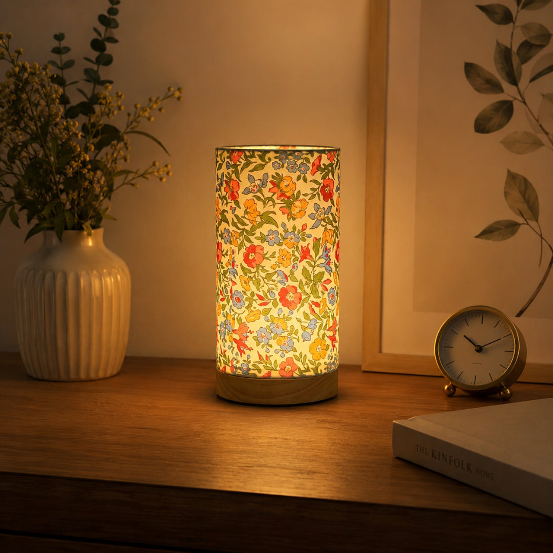 Modern Wooden USB Table Lamp