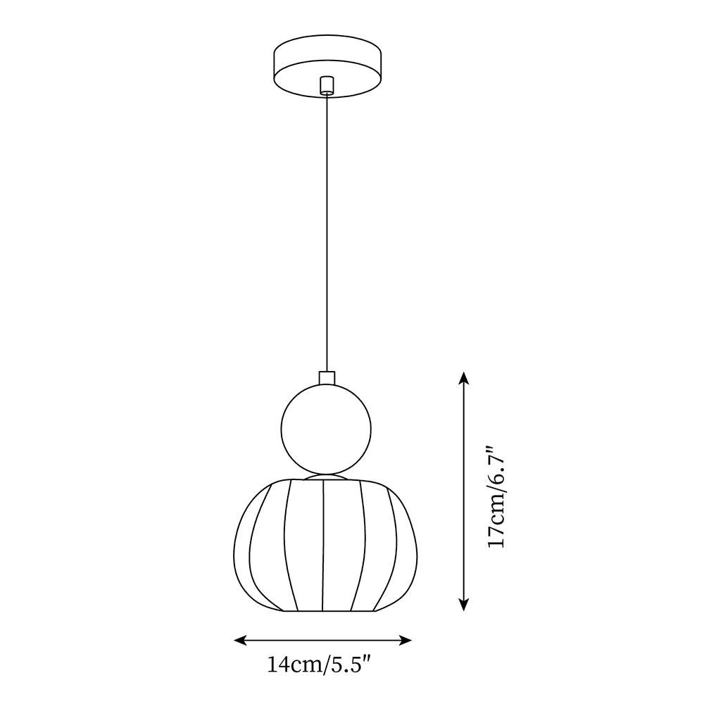 Yedra Round Acrylic Pendant Lamp