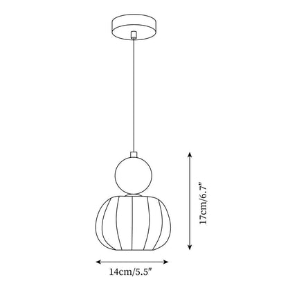 Yedra Round Acrylic Pendant Lamp