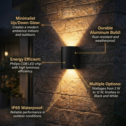 Minimalist Up & Down LED Wall Light