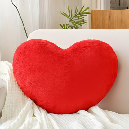 Heart Shaped Plush Throw Cushion