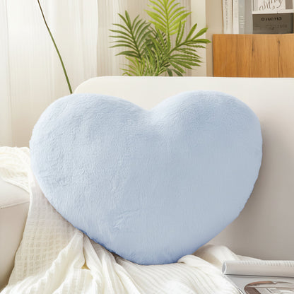 Heart Shaped Plush Throw Cushion
