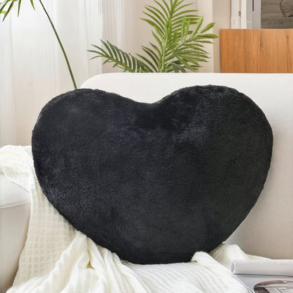 Heart Shaped Plush Throw Cushion