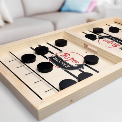 Wooden Fast Sling Puck Game