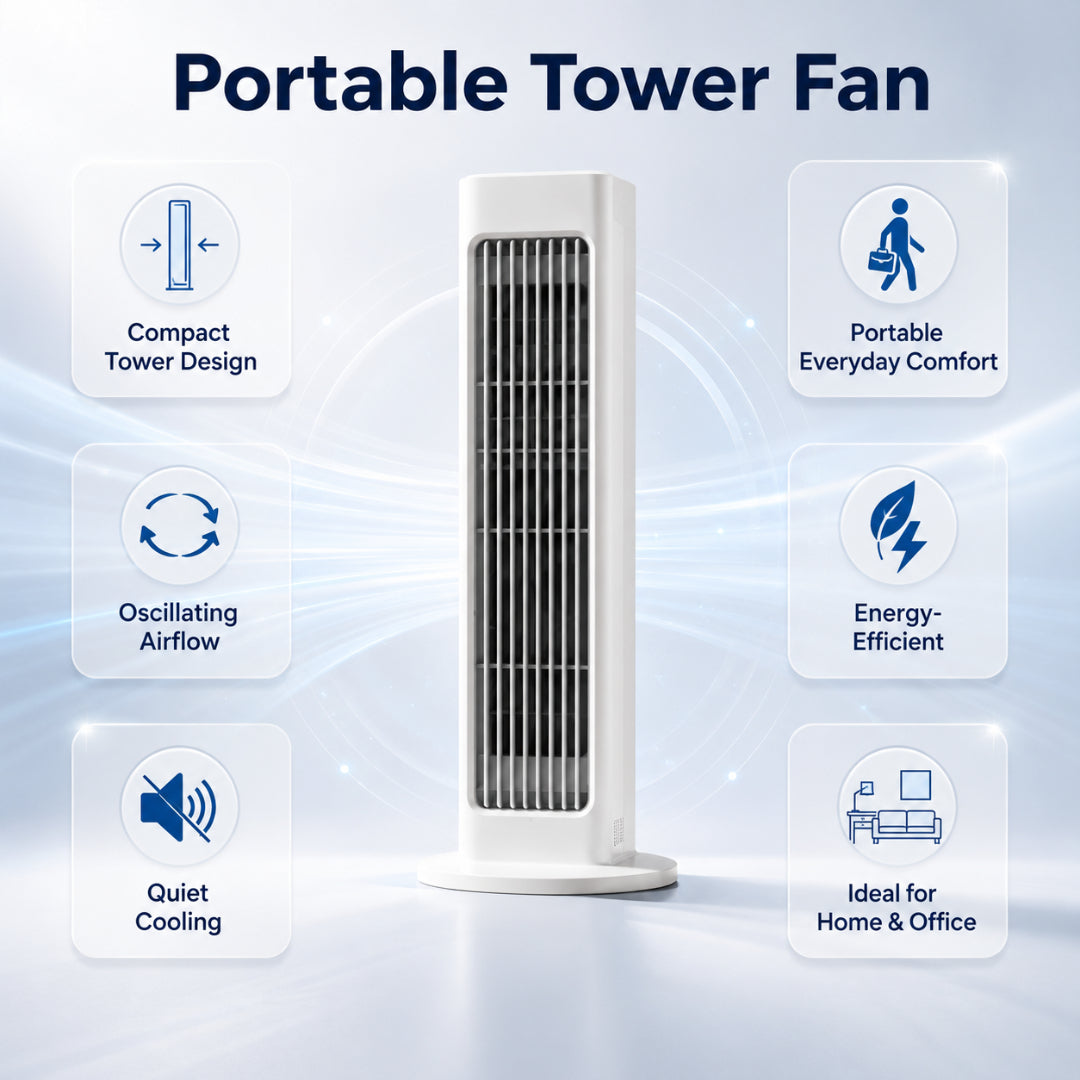 Oscillating Portable Tower Fan