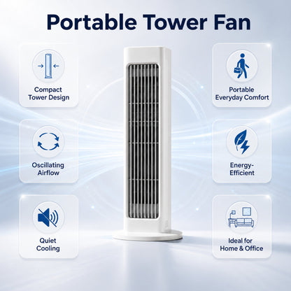 Oscillating Portable Tower Fan