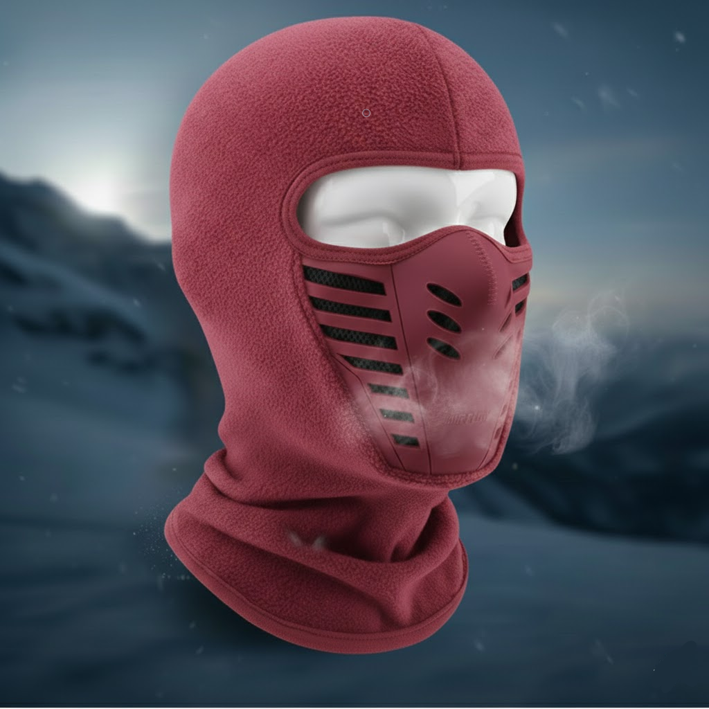 Cozy Crest Thermal Windproof Sports Face Mask - Full Coverage Winter Mask for Cycling, Running & Skiing, 8 Colors