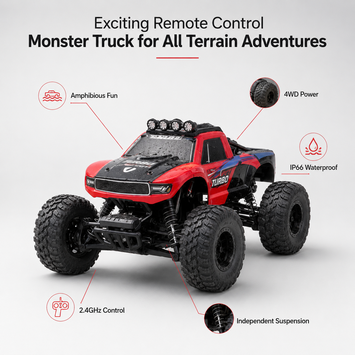 Amphibious Remote Control Monster Truck