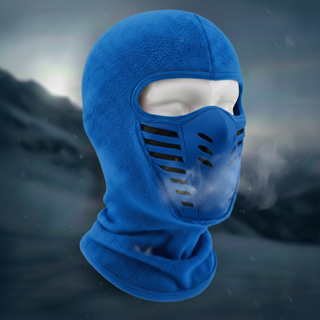 Cozy Crest Thermal Windproof Sports Face Mask - Full Coverage Winter Mask for Cycling, Running & Skiing, 8 Colors