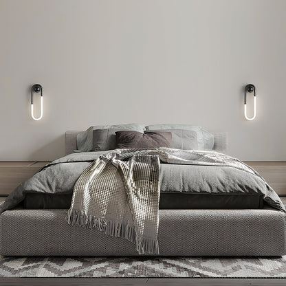 Brass & Black Minimalist LED Wall Light