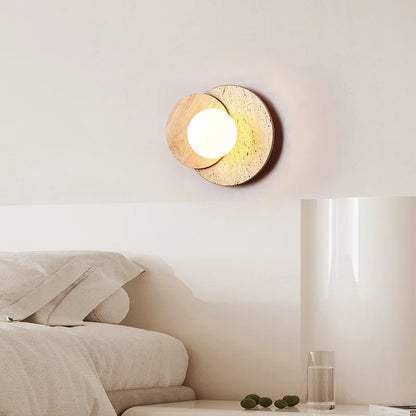 Wabi-Sabi Natural Stone Wall Lamp