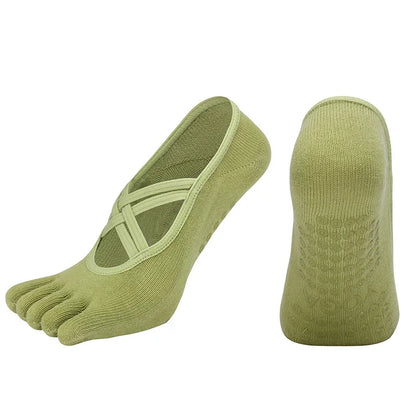 Non-Slip Five Toe Yoga Socks