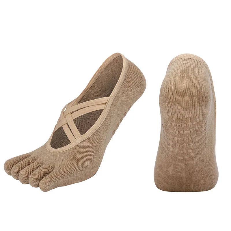 Non-Slip Five Toe Yoga Socks