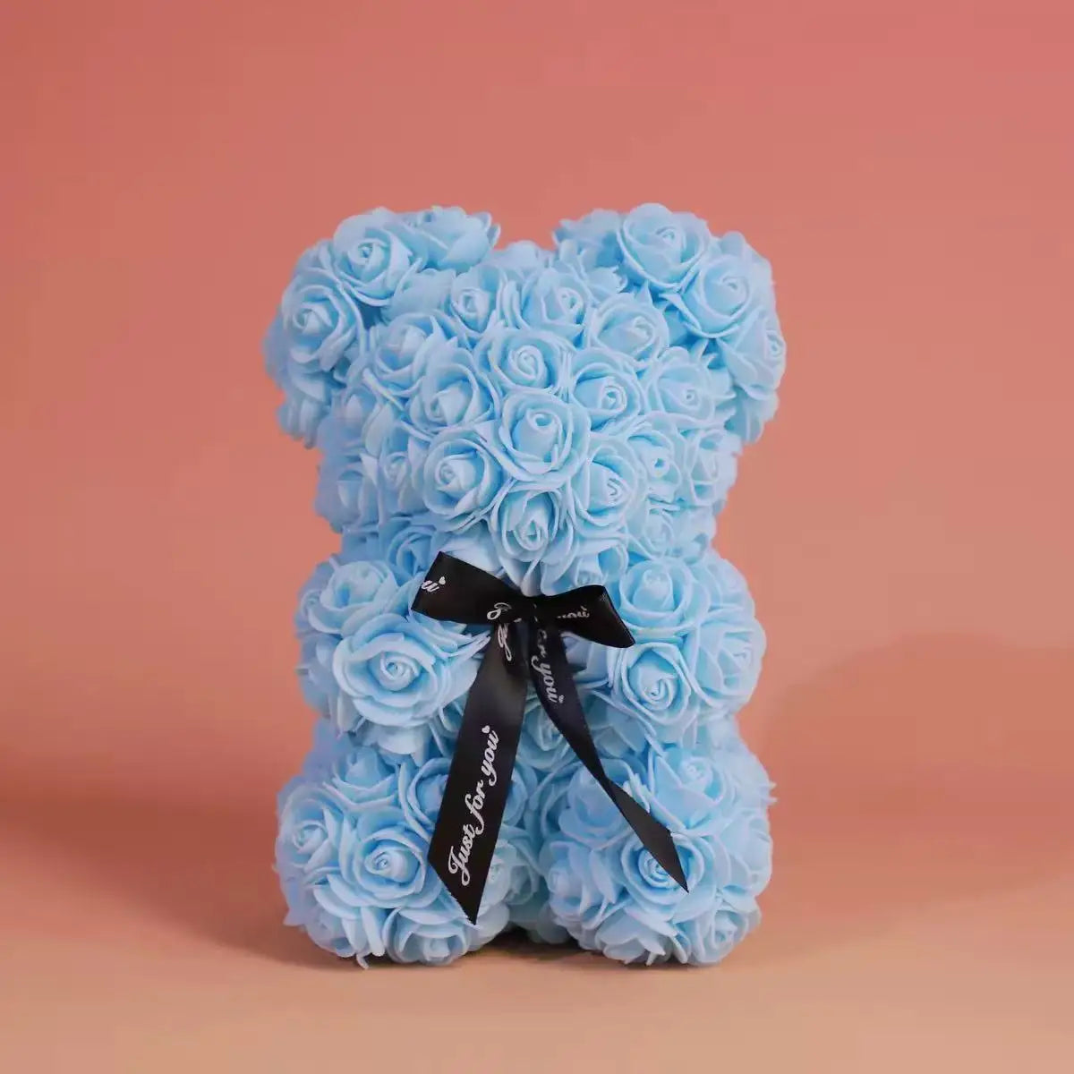 Light Blue foam rose bear