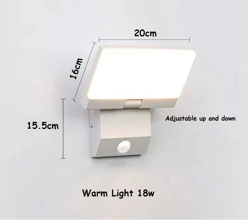 LumiFold IP65 Motion Sensor Outdoor Light