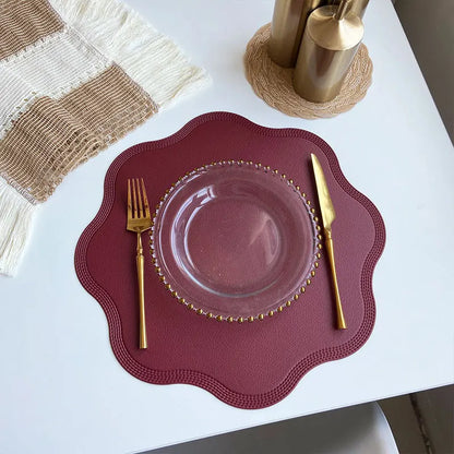 FloraMat Embossed Round Placemats