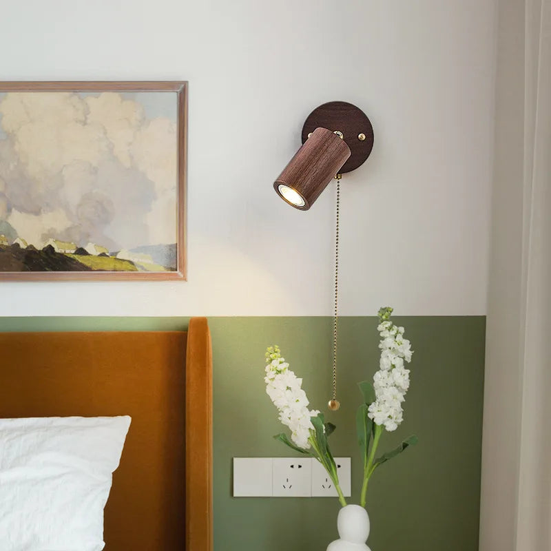 Arlo Retro Walnut LED Spotlight