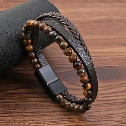 Natural Stone Bead Bracelet