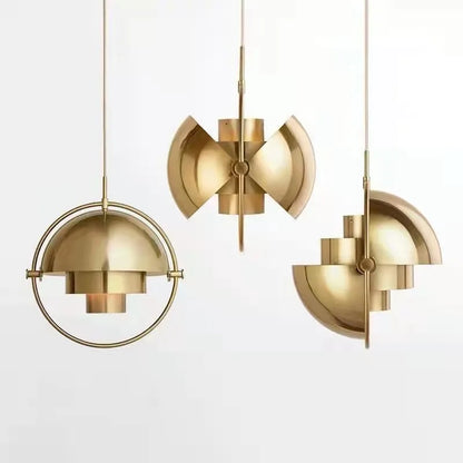 Sculptural Nordic Metal Pendant Light
