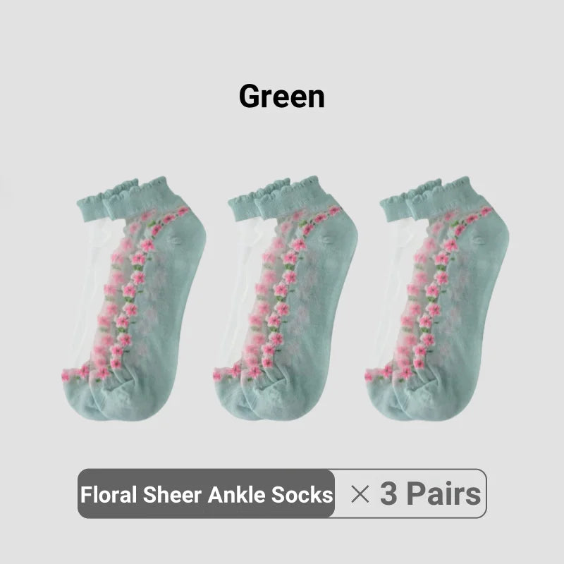 3 Pairs Green