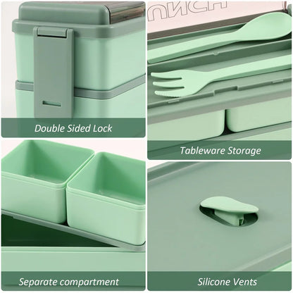 47oz Double Layer Bento Box