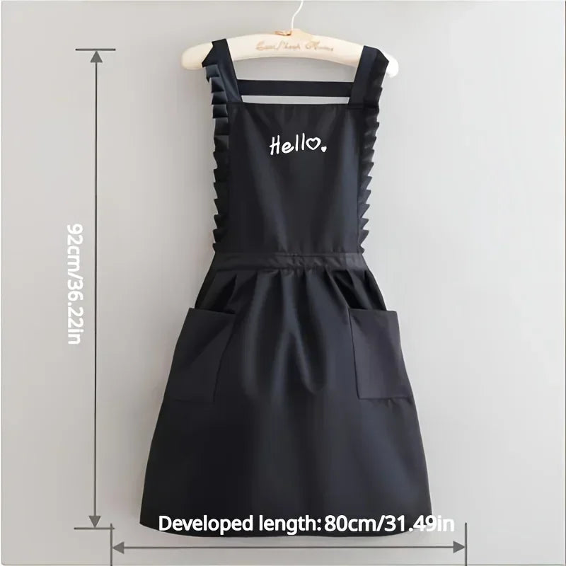 FloraBelle Ruffled Waterproof Pinafore Apron
