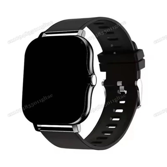 Black fitness tracker smartwatch