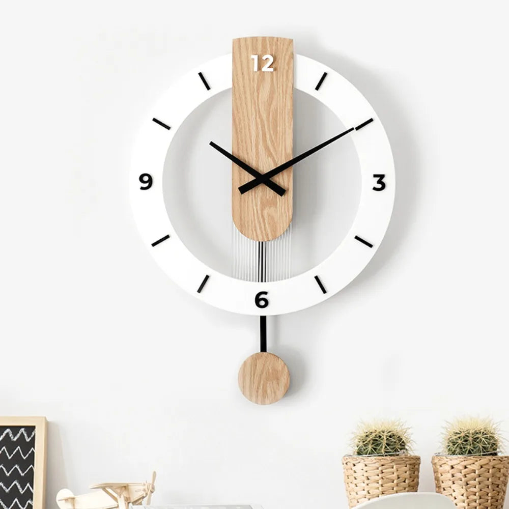 Minimalist Acrylic Pendulum Wall Clock