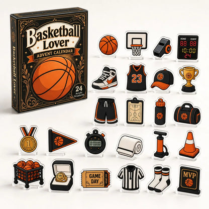 Basketball advent calendar numbered doors