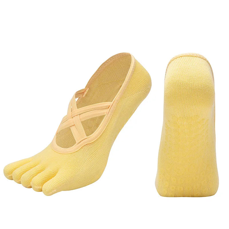 Non-Slip Five Toe Yoga Socks