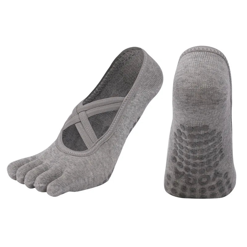 Non-Slip Five Toe Yoga Socks